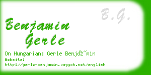 benjamin gerle business card